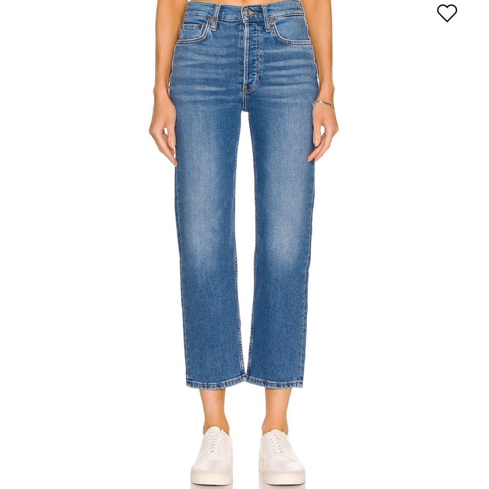 RE/DONE 70's Stove Pipe jeans Size 26 New w/o tags  in Dusted Blue